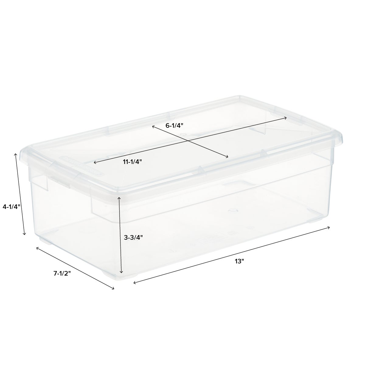 ClearSpace 12 x 11 x 8 Clear Plastic Storage Bins