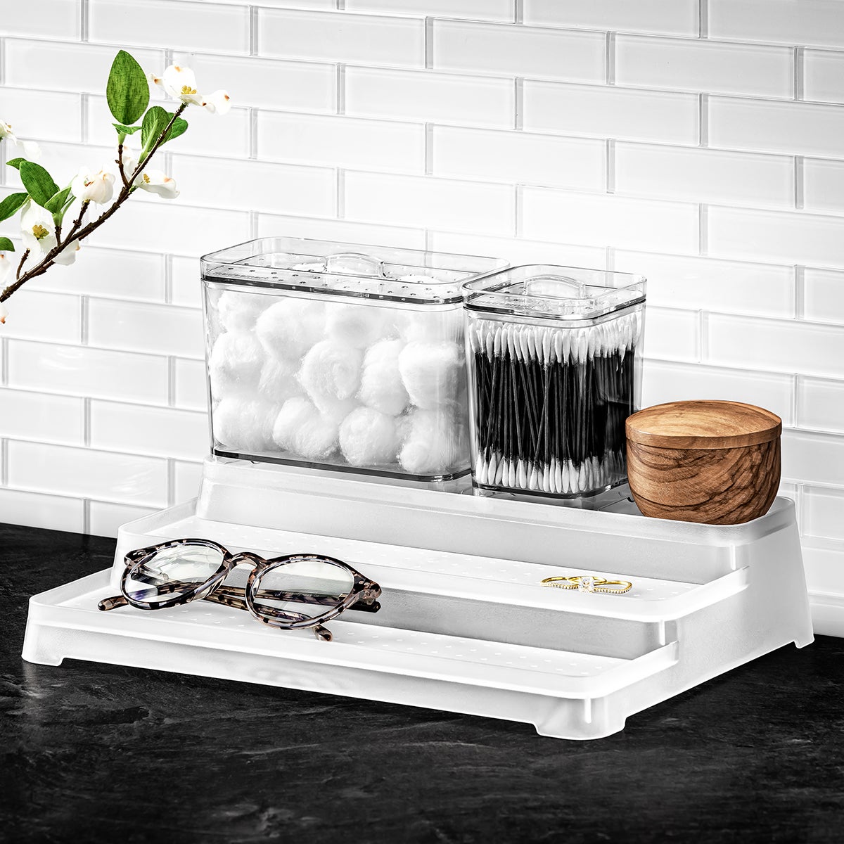 madesmart Frost 3-Tier Shelf Organizer