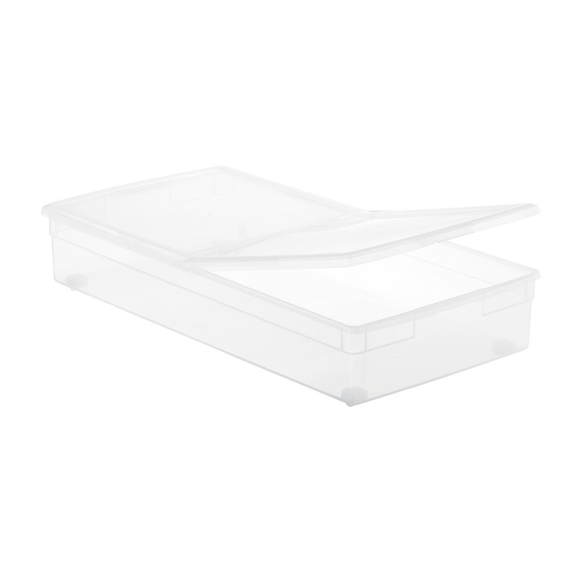 1pc Clear Plastic Desktop Storage Box