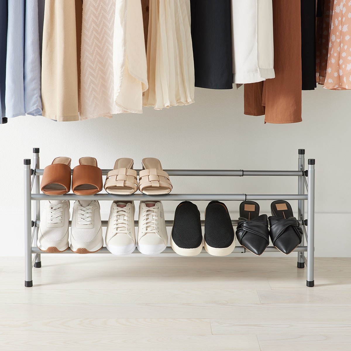 Graphite 12-Tier Over the Door Shoe Rack