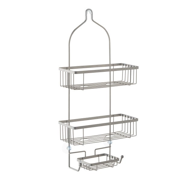 Troy Shower Caddy Silver, 11-9/16 x 4-3/4 x 24 H | The Container Store