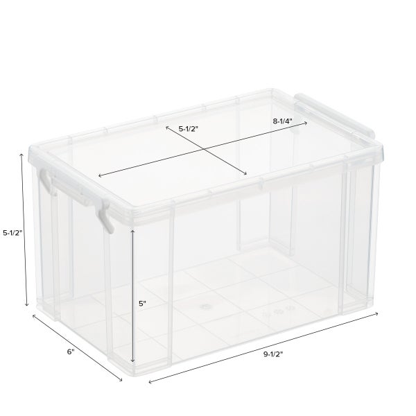 The Container Store Our Tidy Box - Clear - S (Small)