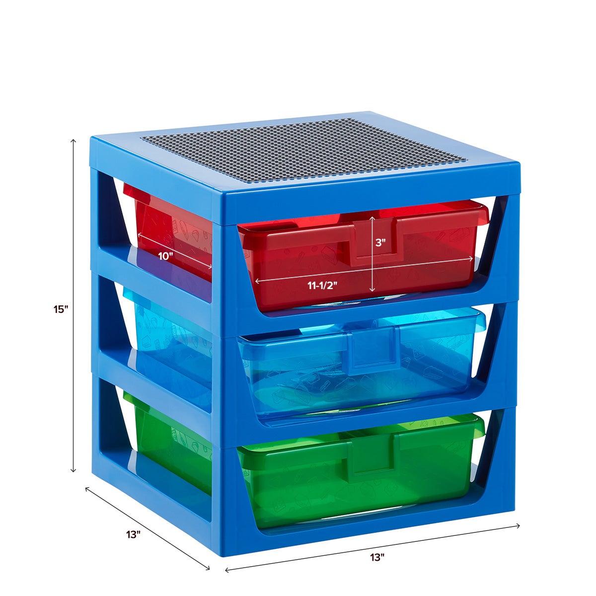 LEGO® 3-Drawer Storage Rack – BroomsTown