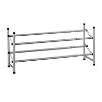 Platinum 2-Tier Adjustable Shoe Rack | The Container Store