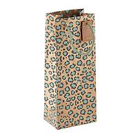 All Over Leopard Copper & Turquoise Gift Bag