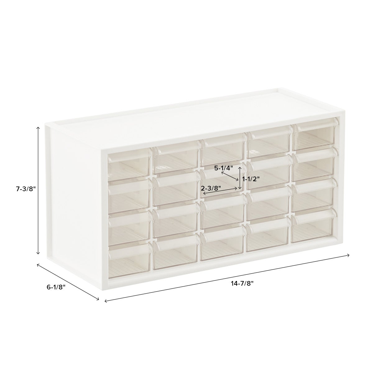 Durable 8 Drawer Bins Cabinet Plastic Parts Storage Oganizer