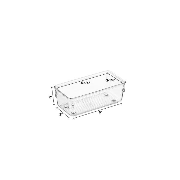 iDesign Linus 4 In. W. x 12 In. L. x 3 In. D. Clear Drawer Organizer Tray -  Jerry's Do it Best Hardware