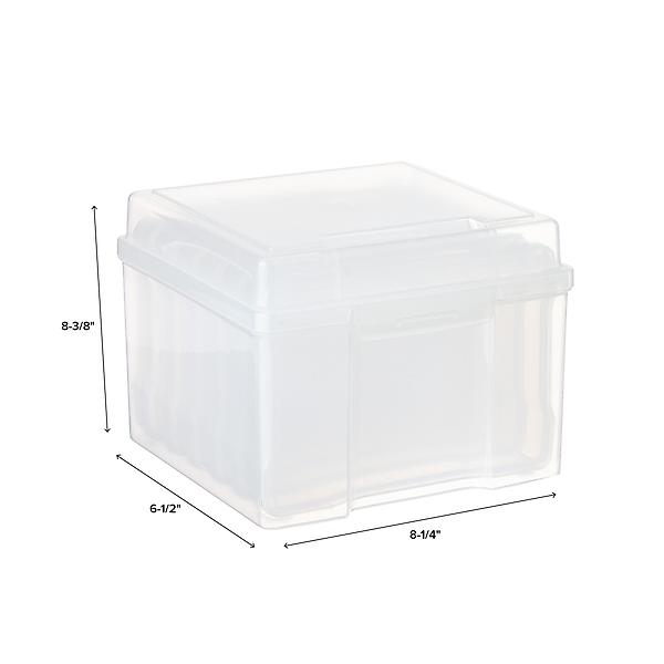 BUYISI 5X7 Transparent Storage Box Photo & Craft Organiser Including 6  Cases & L