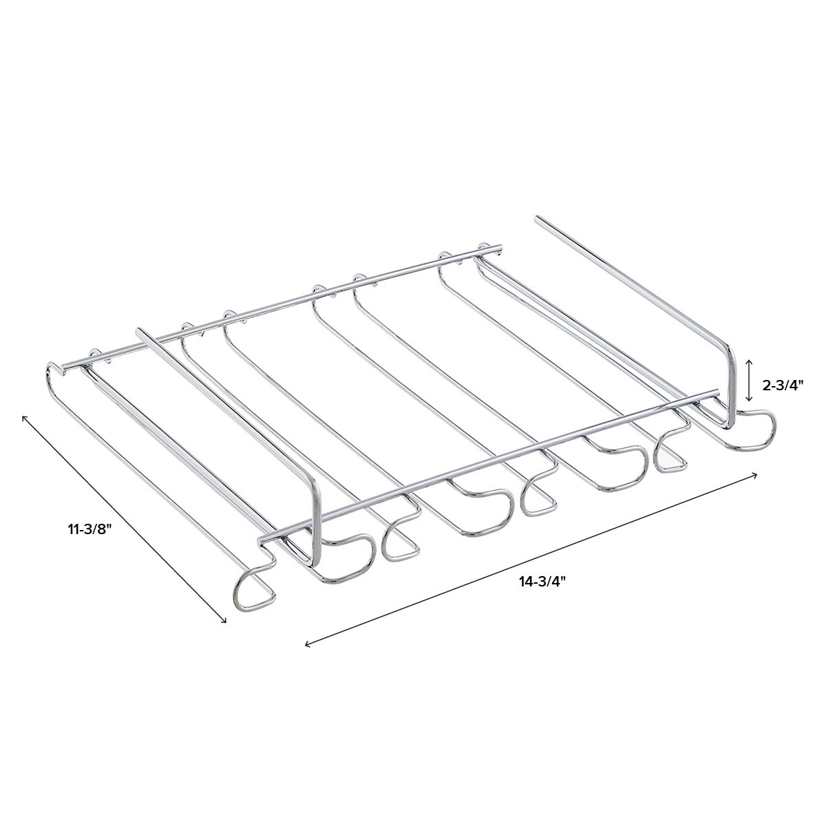 Chrome Undershelf Stemware Holder