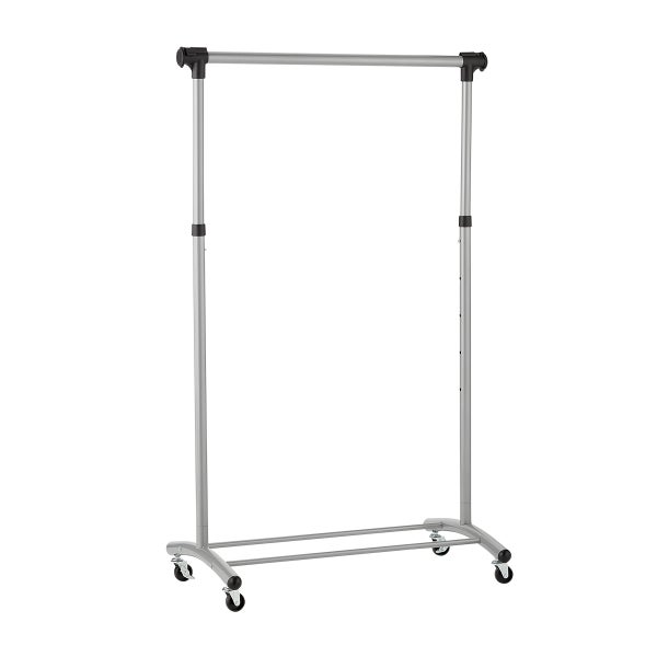 metal dress rack Metal Garment Rack,Hanging Clothes Rack Storage Shelves with 2 Side  Hooks,Portable Freestanding Multifunctional Wardrobe Closet