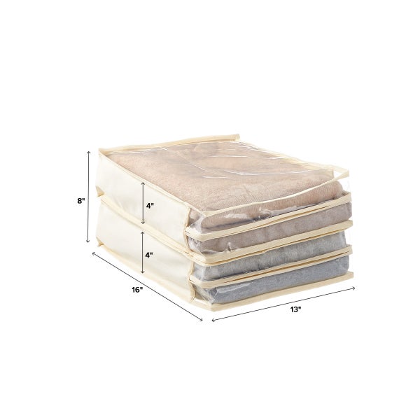 Natural Cotton/PEVA Storage Bags