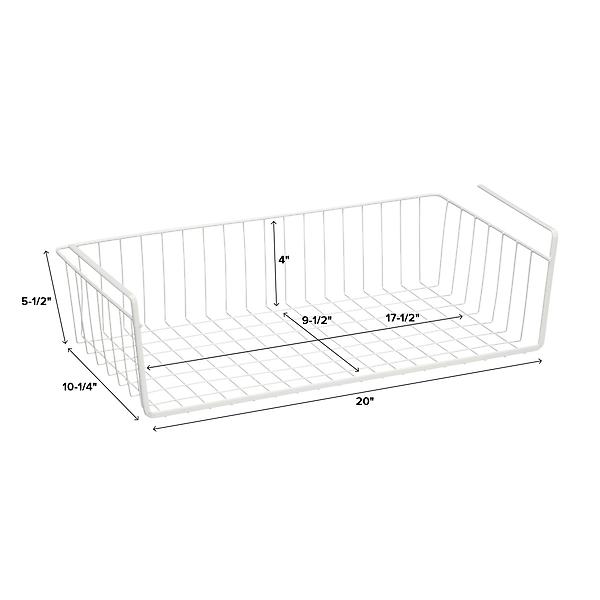 Smart Design Undershelf Storage Basket - 16 x 5.5 inch - Bed Bath & Beyond  - 37882321