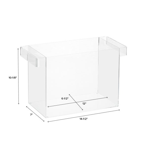 Range-documents En Acrylique Transparent - Organiseur De Bureau Robuste, 4 Compartiments, Design épuré