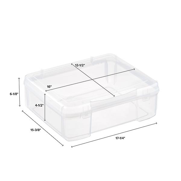 Iris Usa 10 Pack 8.5 x 11 Portable Project Case Container with Snap
