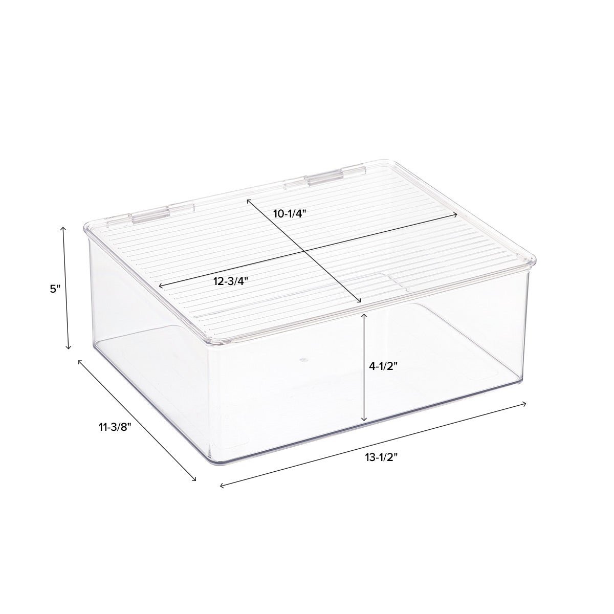 Hinged-Lid Stackable Boxes