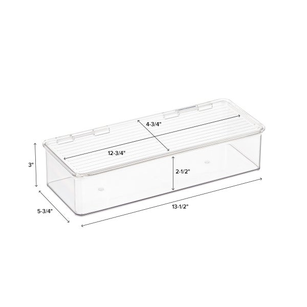 Hinged-Lid Stackable Boxes