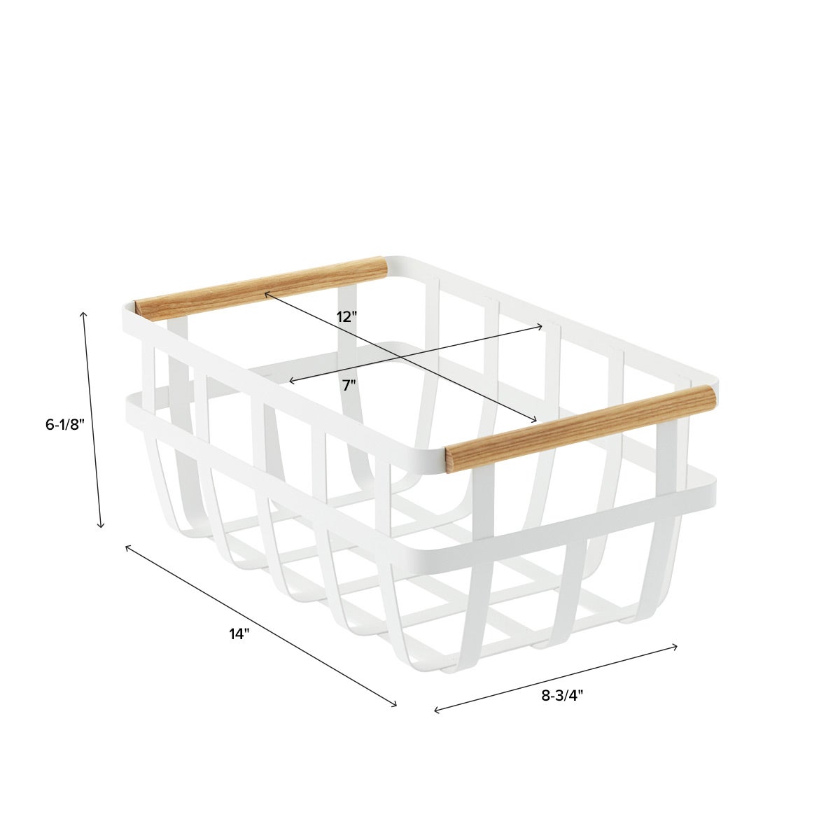 Yamazaki Tosca Baskets with Wooden Handles
