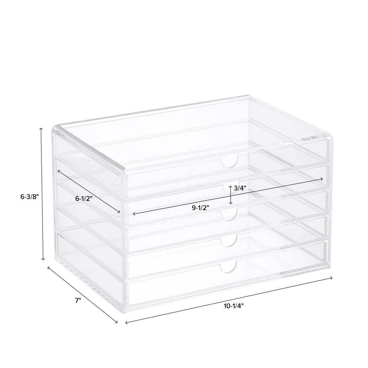 5-Drawer Premium Acrylic Accessory Box