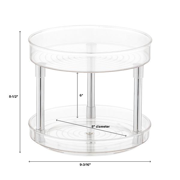 5.5 Rotating Small Plastic Lazy Susan Turntable Pedestal Spinner