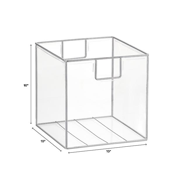 Custom square clear acrylic side locking box, perspex lockable box