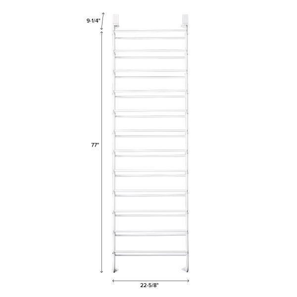 3-Tier Folding Shoe Rack White, 28-1/8 x 11-3/4 x 19 H | The Container Store