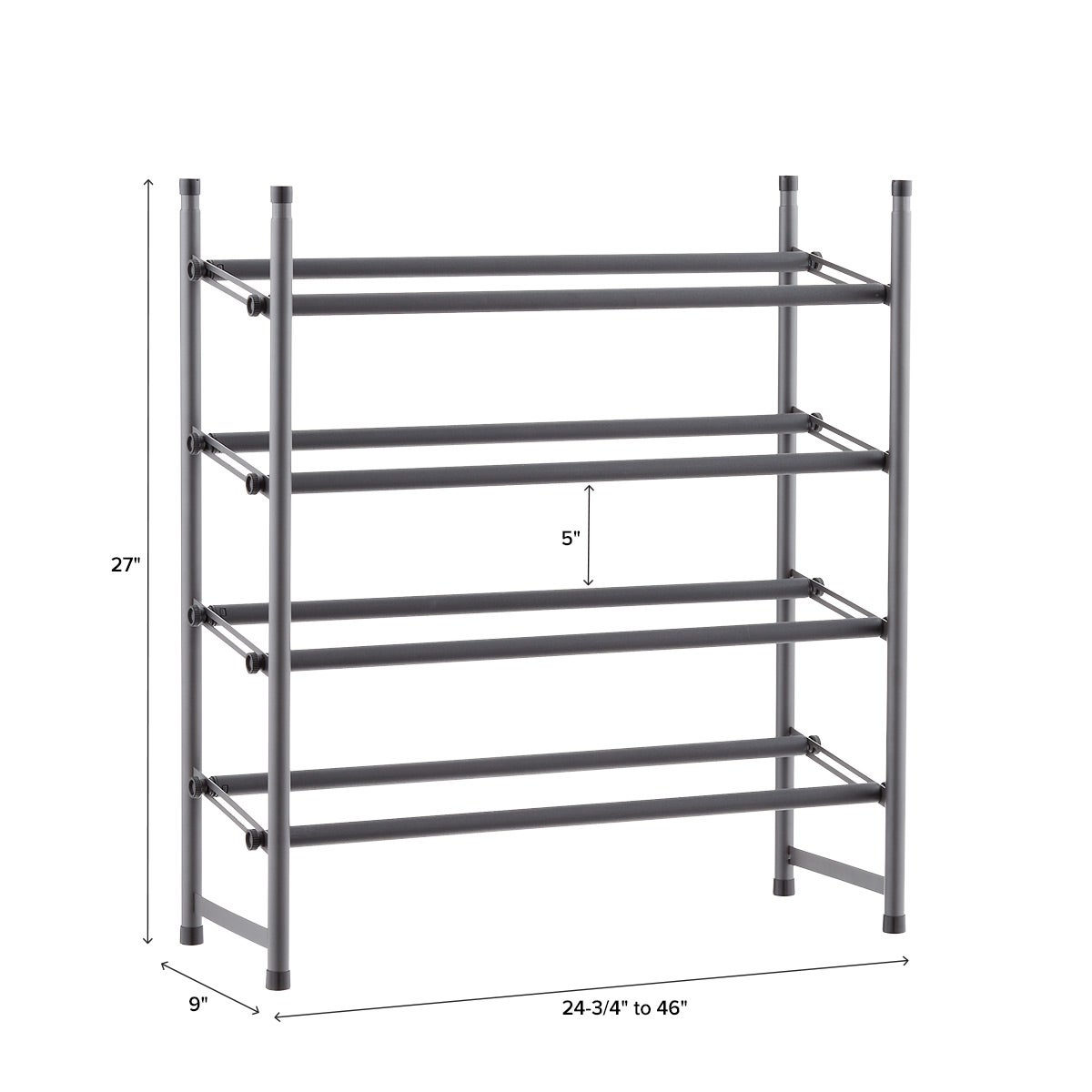 Expandable Shoe Rack (18 H) - Steel