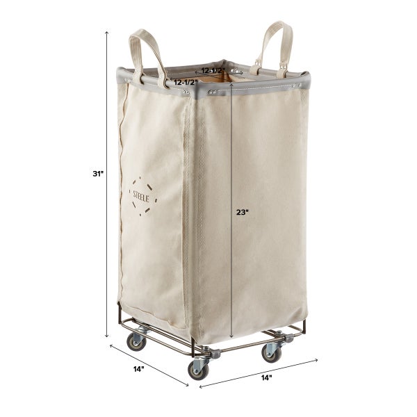 Steele Canvas Natural & Grey Squared Sorting Hamper