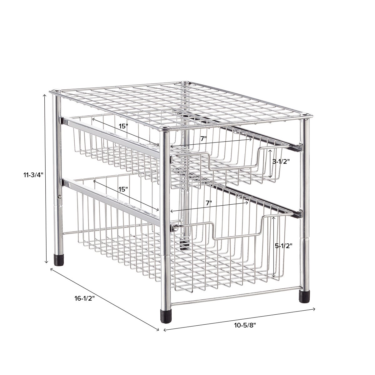 Wire Pull-Out Cabinet Organizers