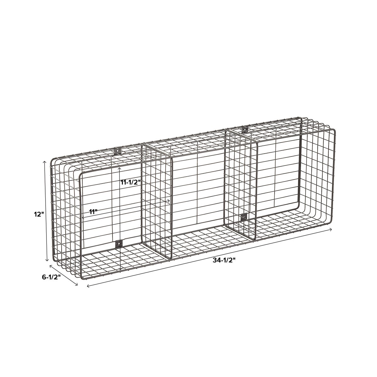 Wall mounted store storage cubes