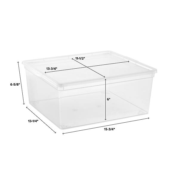 Small Our Tidy Box Tangerine, 7-1/2 x 13-1/4 x 4-3/4 H | The Container Store
