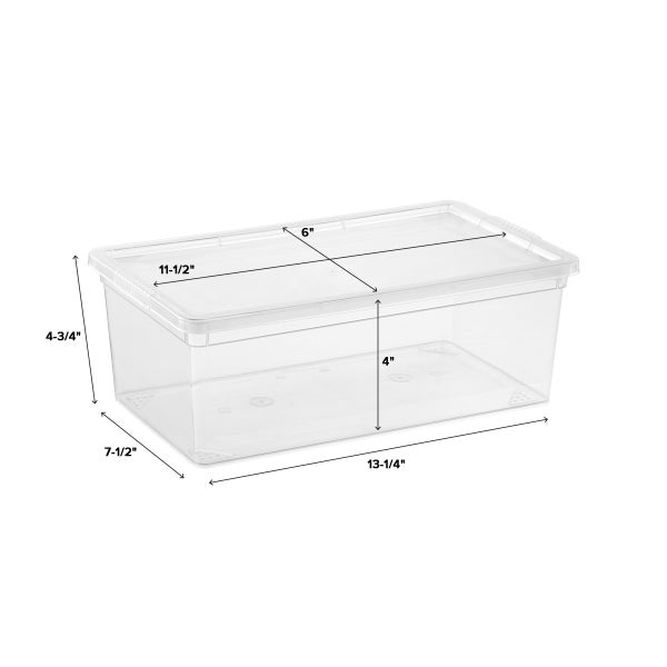 Shop Style Selections Plastic Clear Bin Collection at