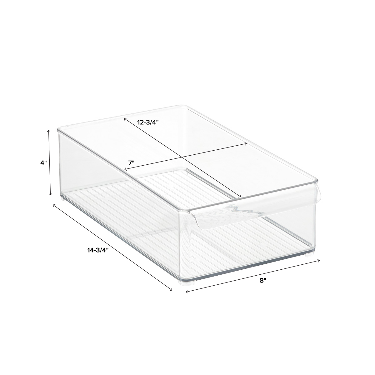 FridgeStore™ Compact Clear Storage Bin