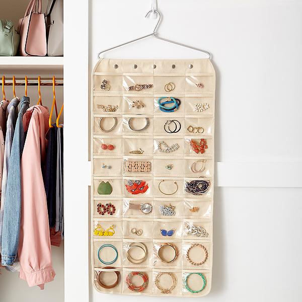 Modern Clear Acrylic Hanging Earring and Necklace Organizer