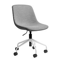 Poppin Rolling Desk Chair Stone Grey
