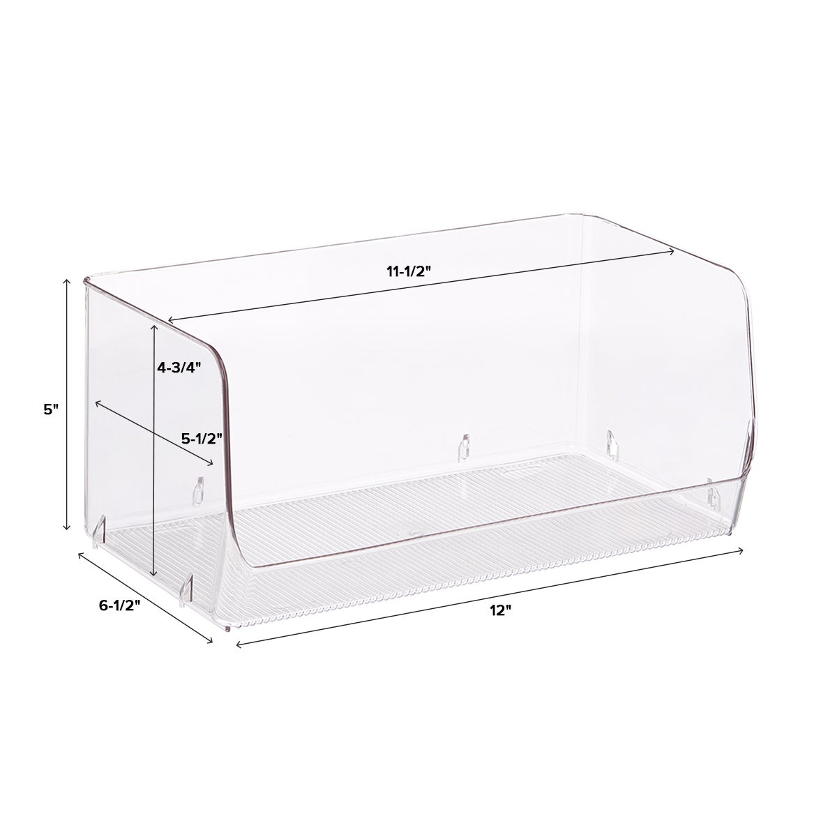iDesign Linus Open Stackable Bins