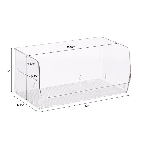 iDesign Linus Open Stackable Bins