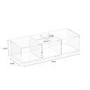 3-Section Acrylic Edge Stacking Bin