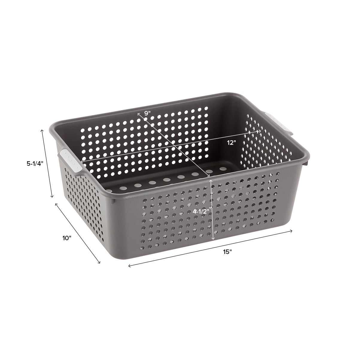 madesmart Charcoal Storage Baskets