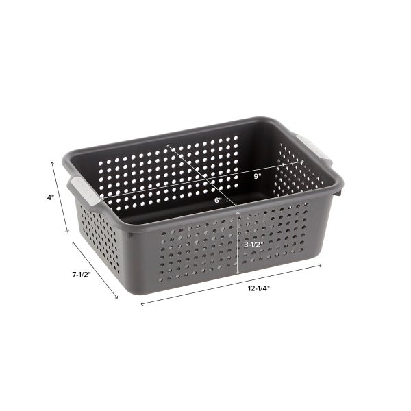 madesmart Charcoal Storage Baskets
