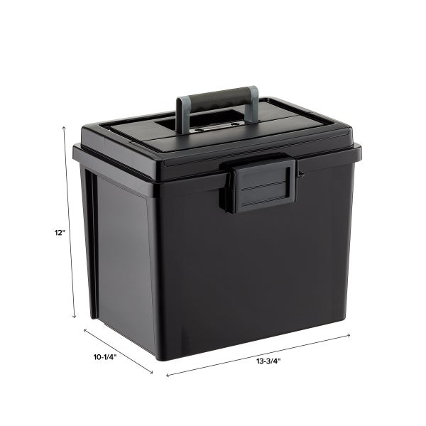 Iris Weather Tight Portable File Box, Sold as 1 Each Iris Weather Tight Portable File Box, Sold as 1 Each
