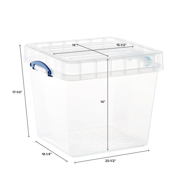 Case of 4 Our Large Stack Baskets White, 20 x 15-1/2 x 10 H | The Container Store