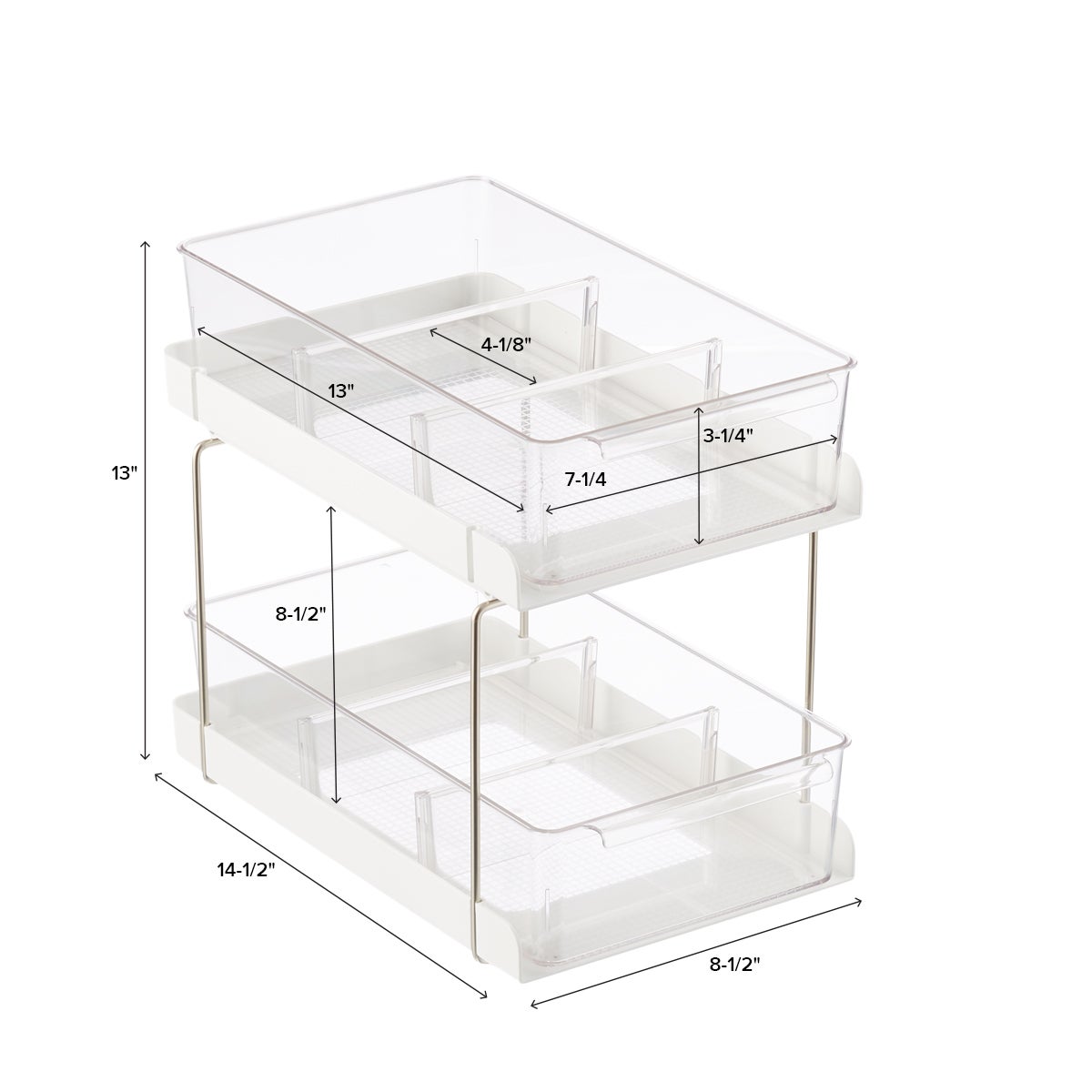 2-Drawer Cabinet Organizer