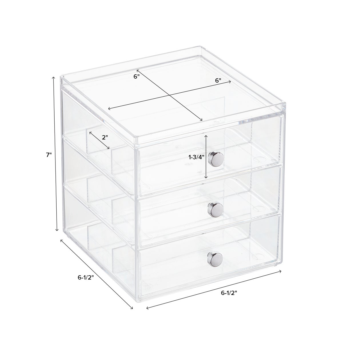 iDesign Clarity 6-Drawer Makeup Storage Starter Kit