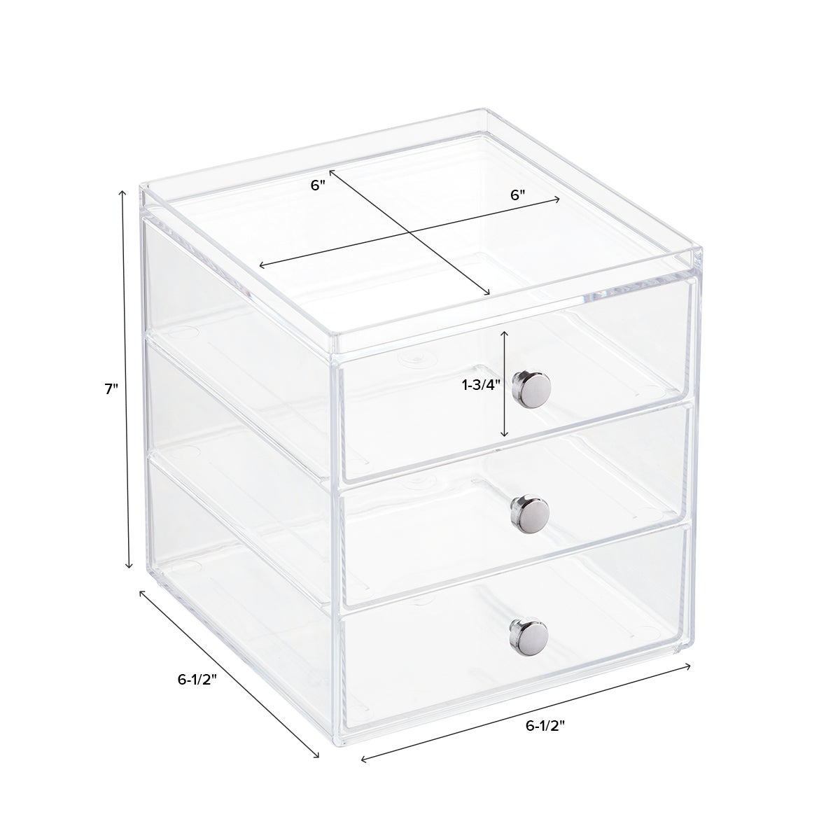 iDesign Clarity 6-Drawer Makeup Storage Starter Kit