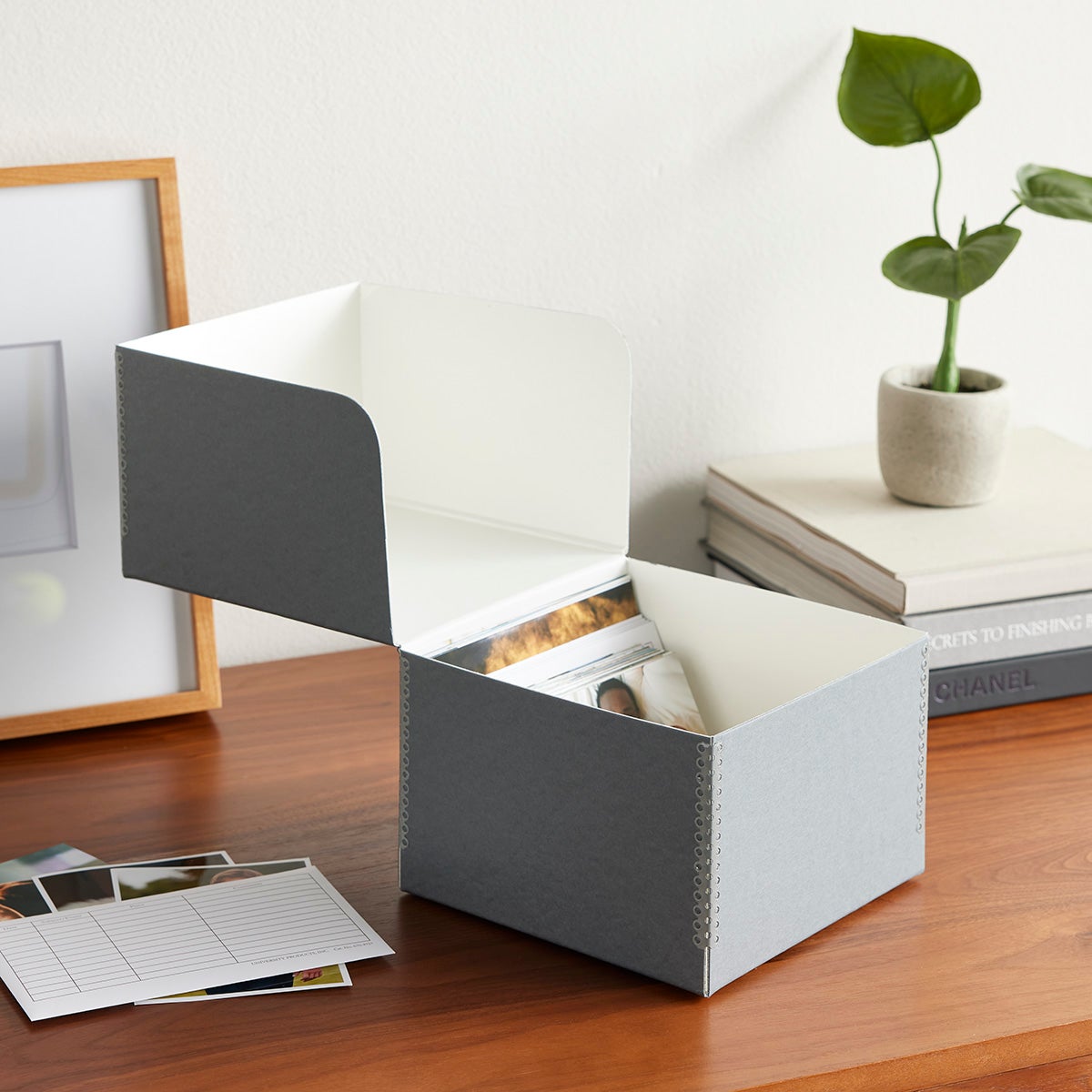 Simple Paper Folding Storage Box, Desktop Finishing Storage Box