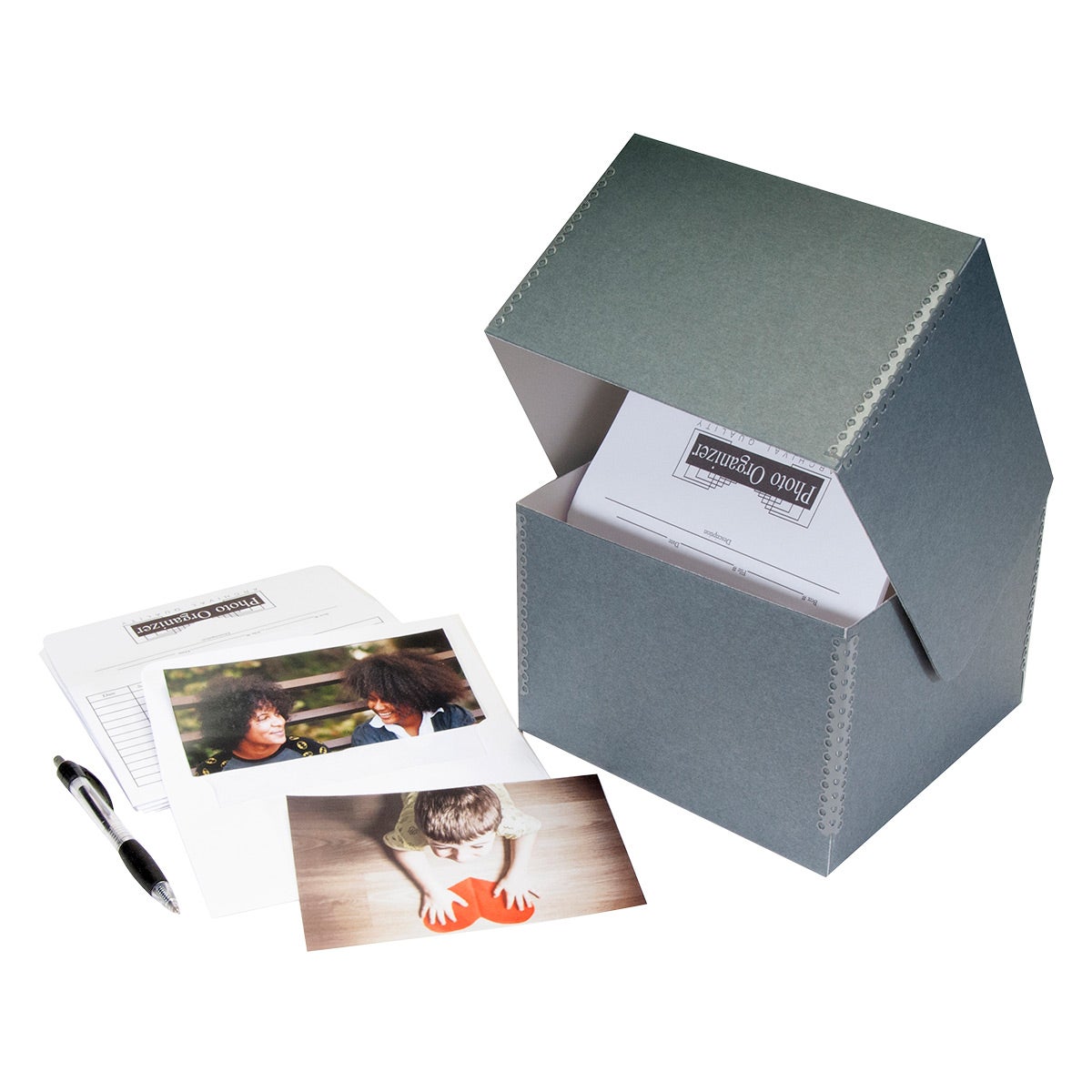 University Products Archival Photo Storage Box The Container Store
