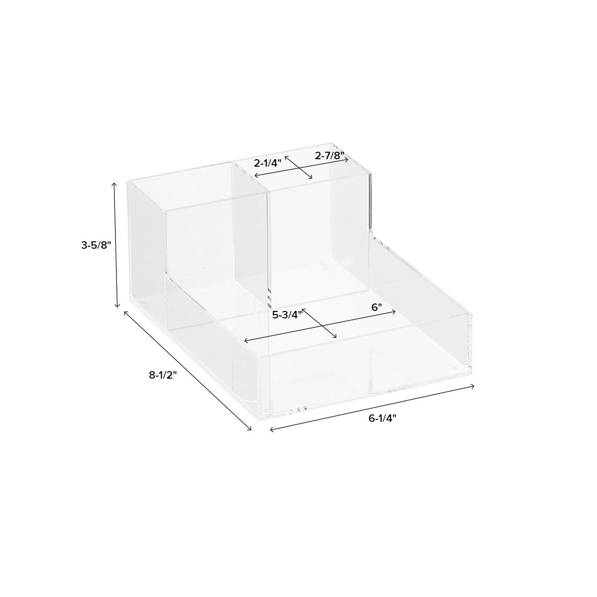 Luxe Acrylic Small Nail Polish Storage Starter Kit