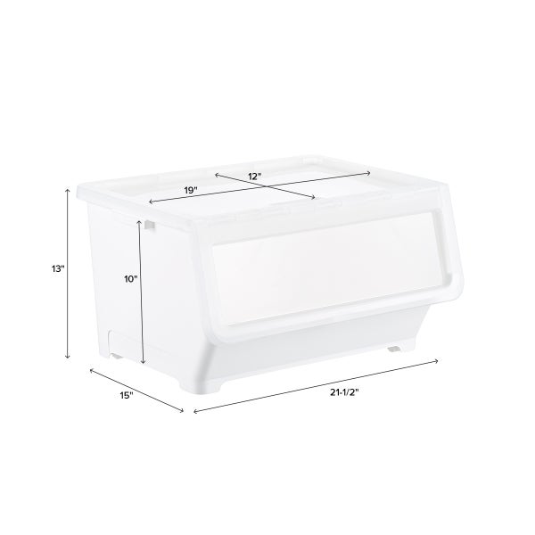 Picking Bin with Dual Open Lid