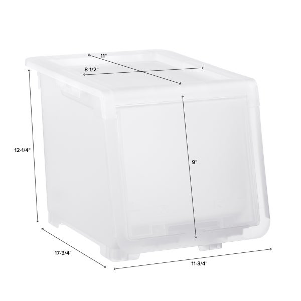  ASTAGE  Rolling Storage Tub, Storage Tote, Plastic