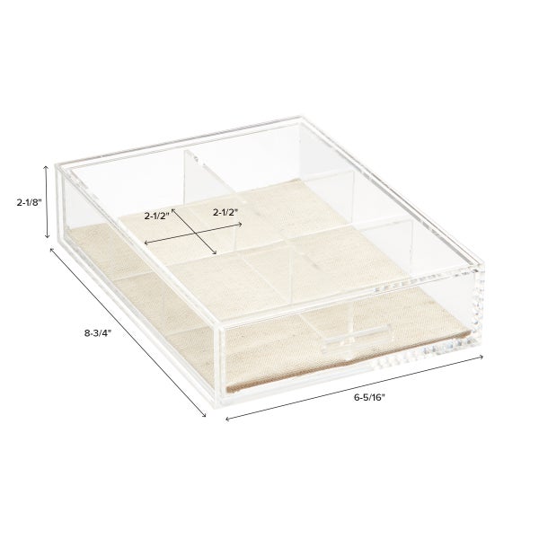 Acrylic Multi-Use 4-Drawer Cosmetic/Jewelry Organizer - RetailResaleShop